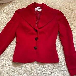 Red Calvin blazer